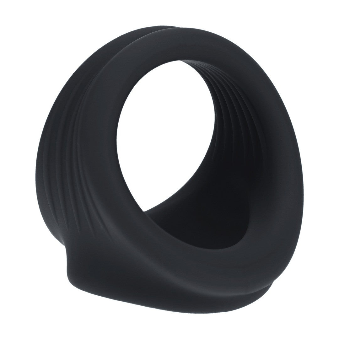 ANEL PARA O PÉNIS E TESTÍCULOS PRETO LEVELZ - Lust Sexshop