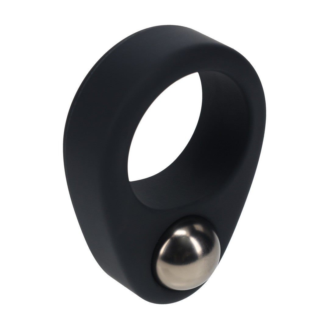 ANEL PARA O PÉNIS EM SILICONE LÍQUIDO COM PESO PRETO LEVELZ - Lust Sexshop