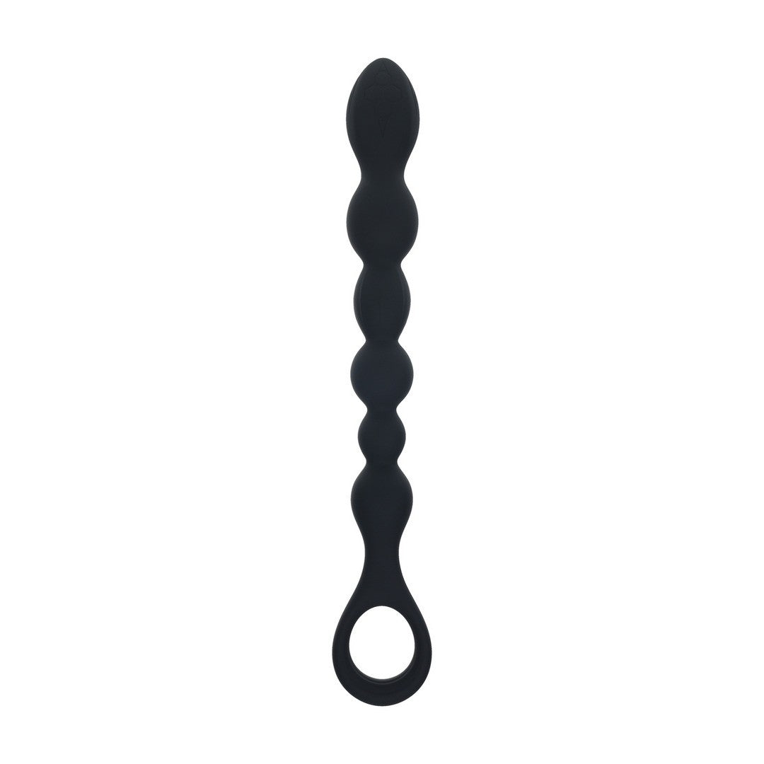 LEVELZ BEADED SNAKE SILICONE ANAL PROBE WITH LOOP