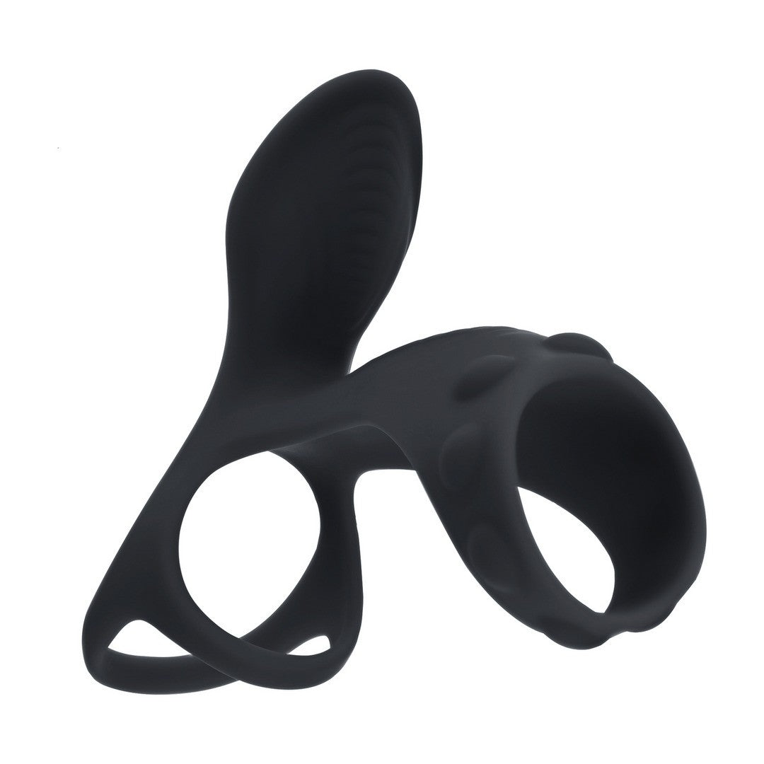 ANEL PARA O PÉNIS E TESTÍCULOS COM VIBRAÇÃO E ABA LEVELZ - Lust Sexshop