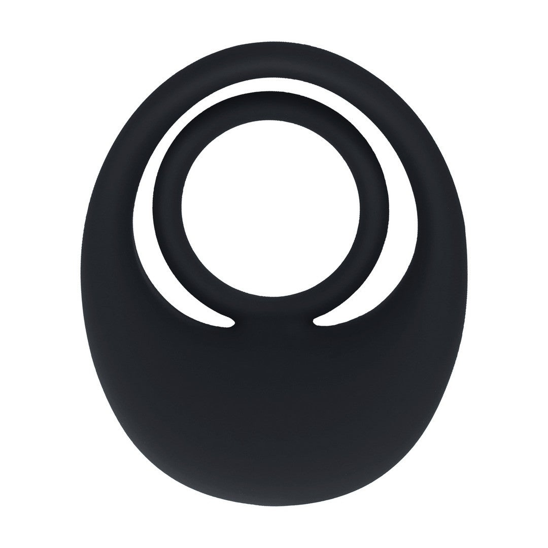 ANEL PARA O PÉNIS E TESTÍCULOS EM SILICONE LÍQUIDO COM VIBRAÇÃO PRETO LEVELZ - Lust Sexshop
