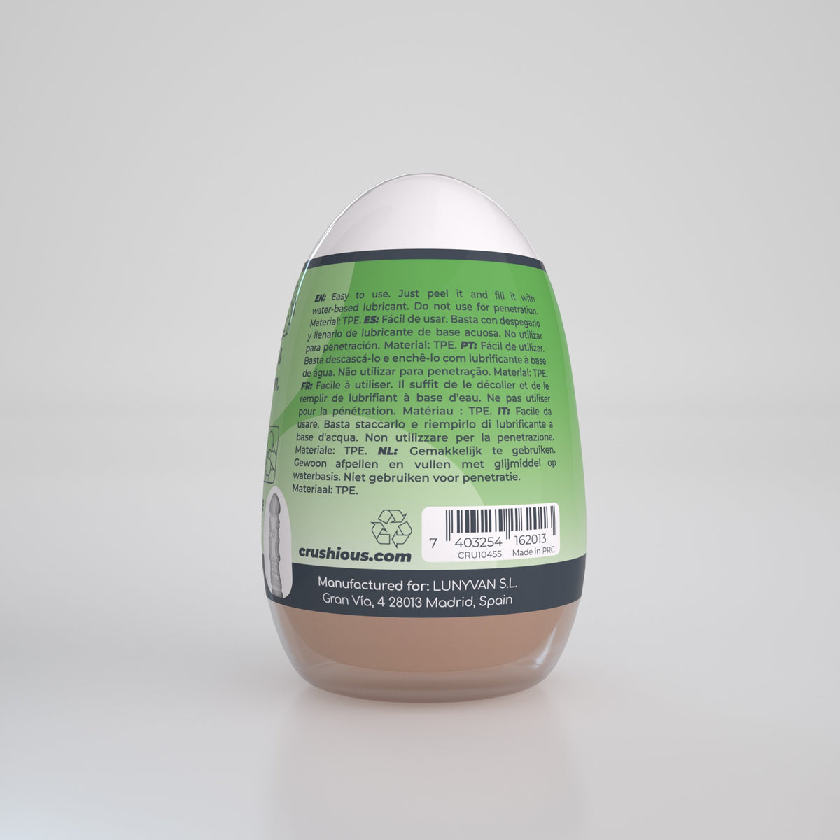 CRUSHIOUS EZY EGG THE EXPERT MASTURBATOR EGG
