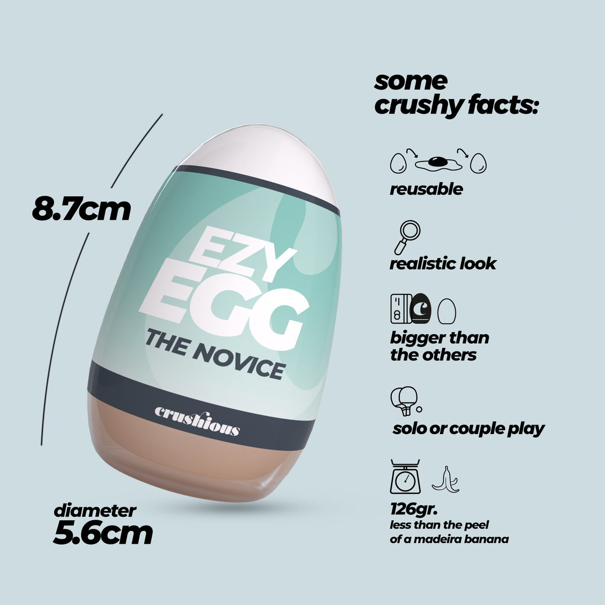 CRUSHIOUS EZY EGG THE NOVICE MASTURBATOR EGG