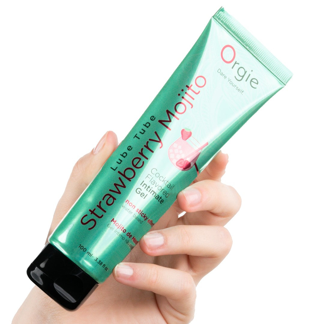 LUBRIFICANTE LUBE TUBE COCKTAIL MOJITO DE MORANGO 100ML ORGIE
