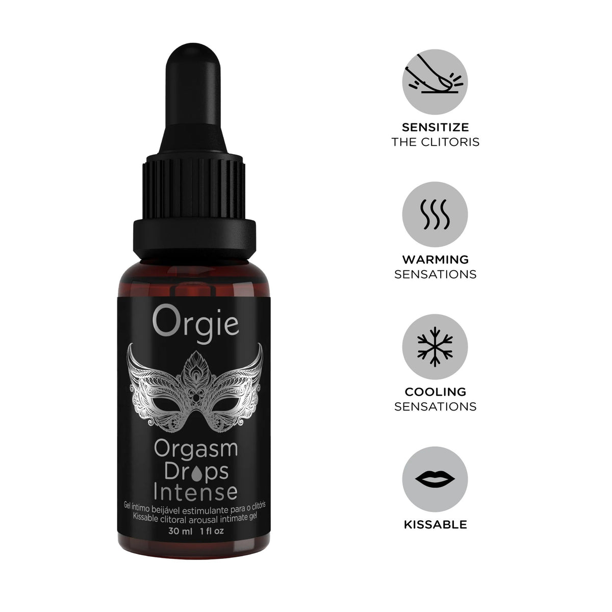 KIT DE ESTIMULACIÓN DEL CLÍTORIS ORGASMIC BULLET ORGIE 30ML