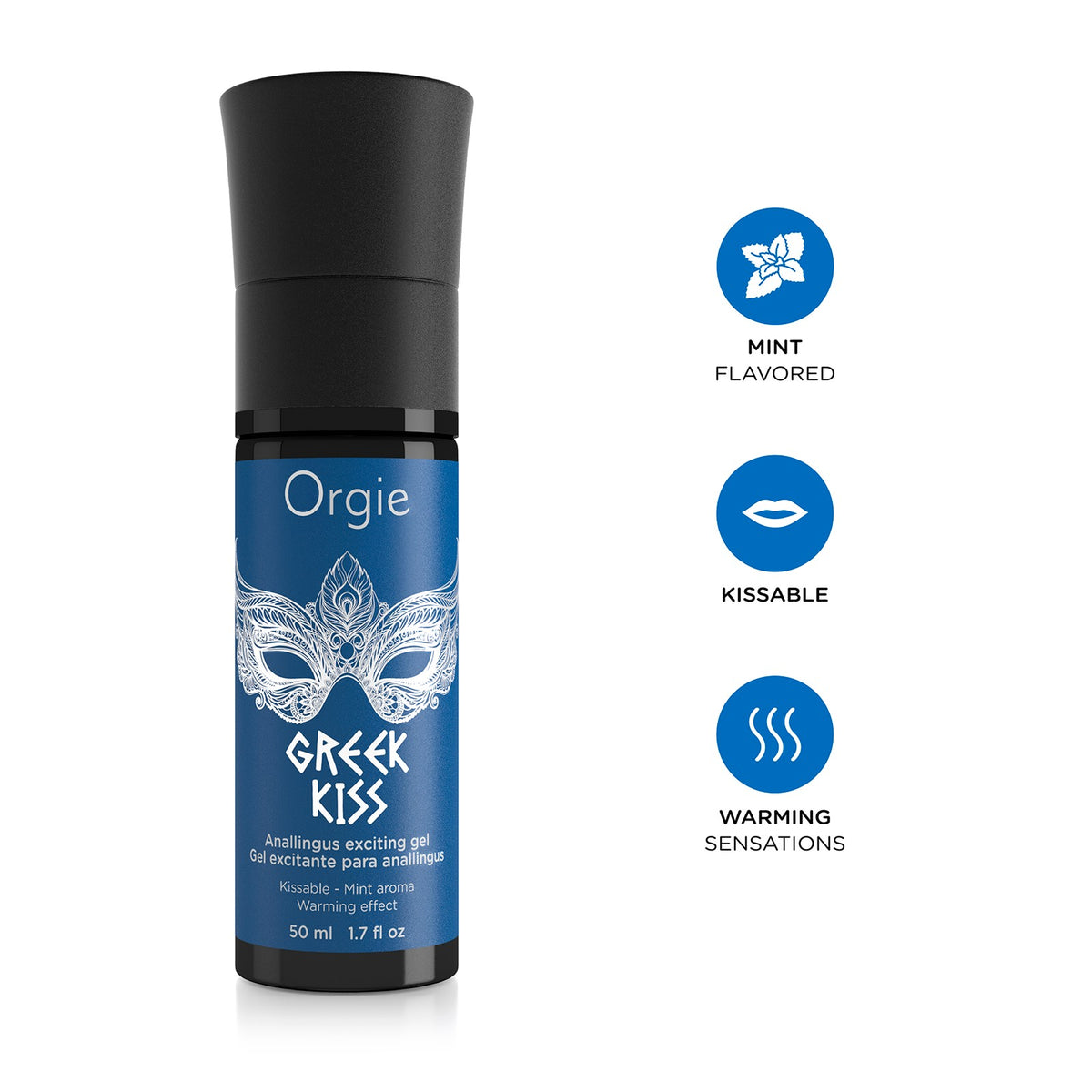 GEL DE MASAJE ANAL CON EFECTO CALOR GREEK KISS 50ML ORGIE