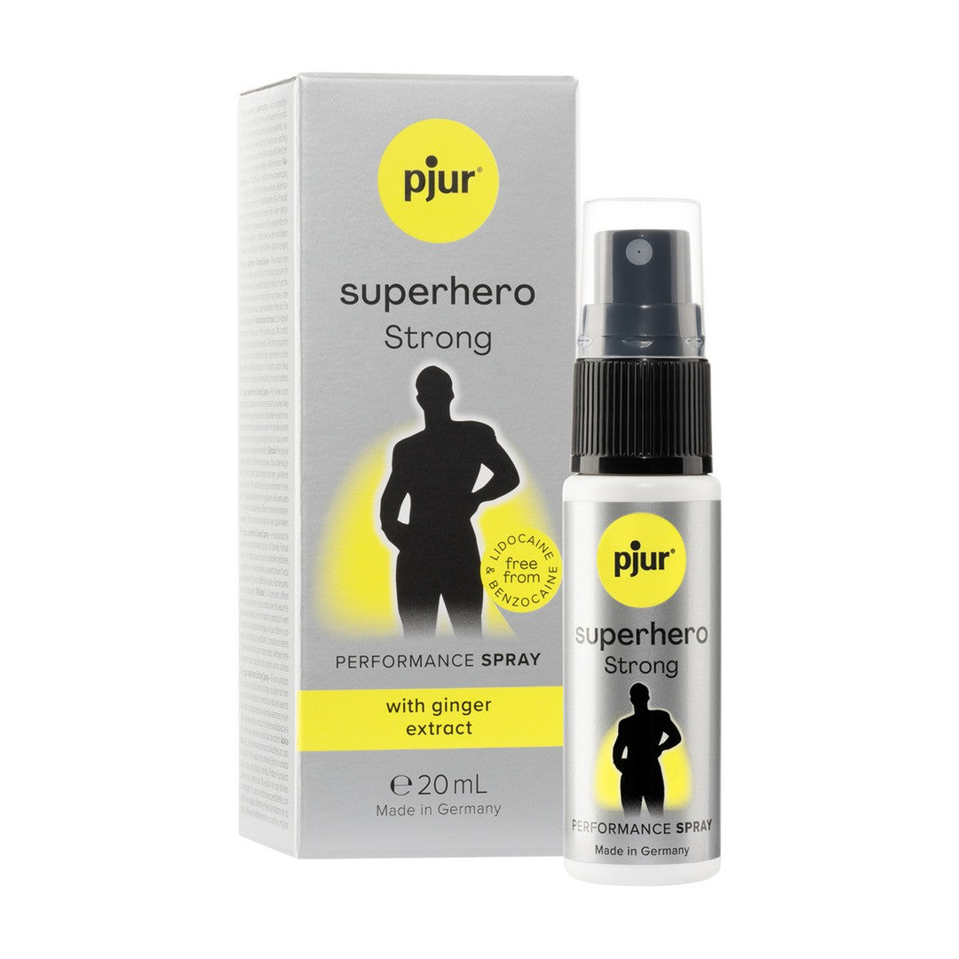 SPRAY RETARDANTE PJUR SUPERHERO STRONG 20ML - Lust Sexshop