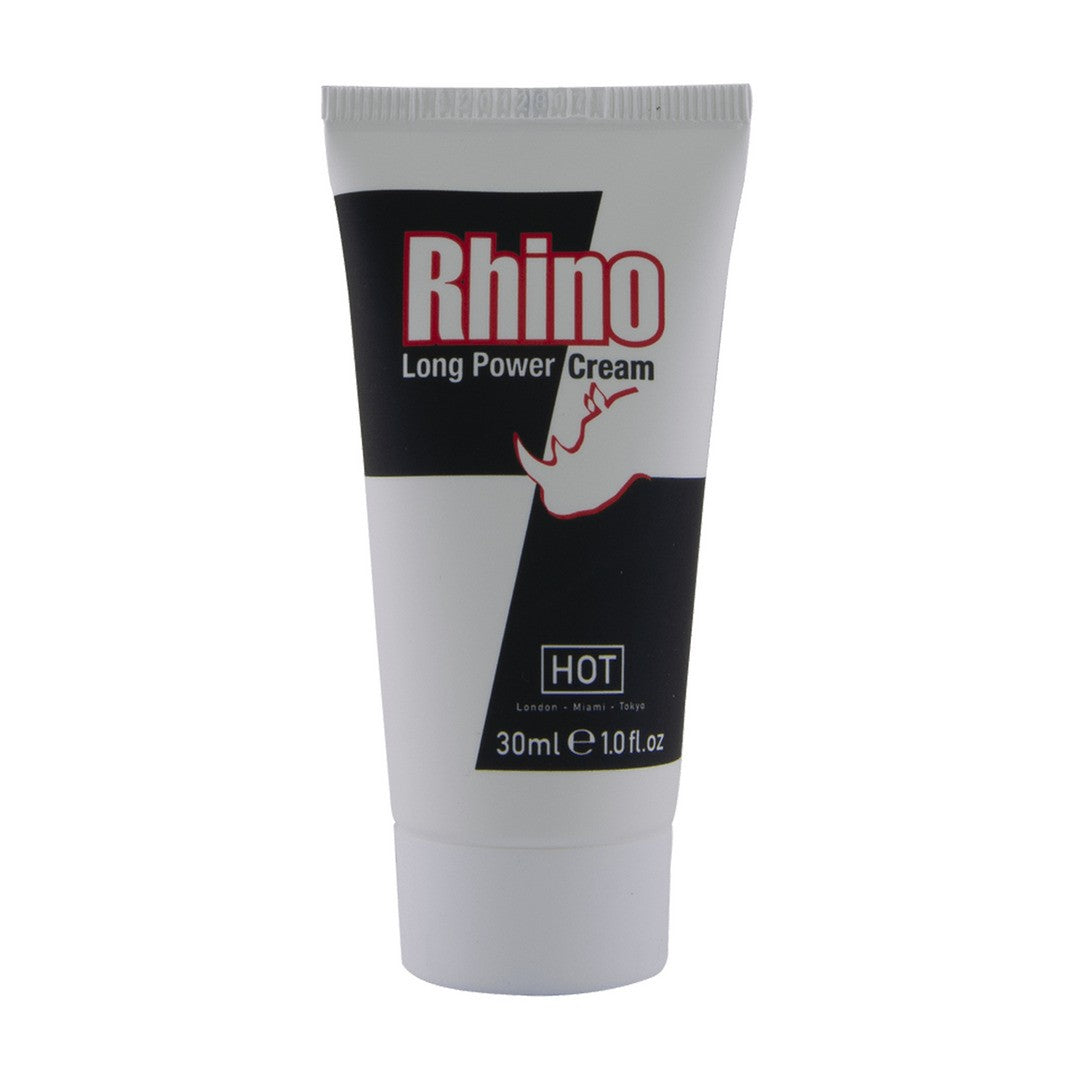 CREME RETARDANTE RHINO LONG POWER CREAM HOT™ 30ML - Lust Sexshop