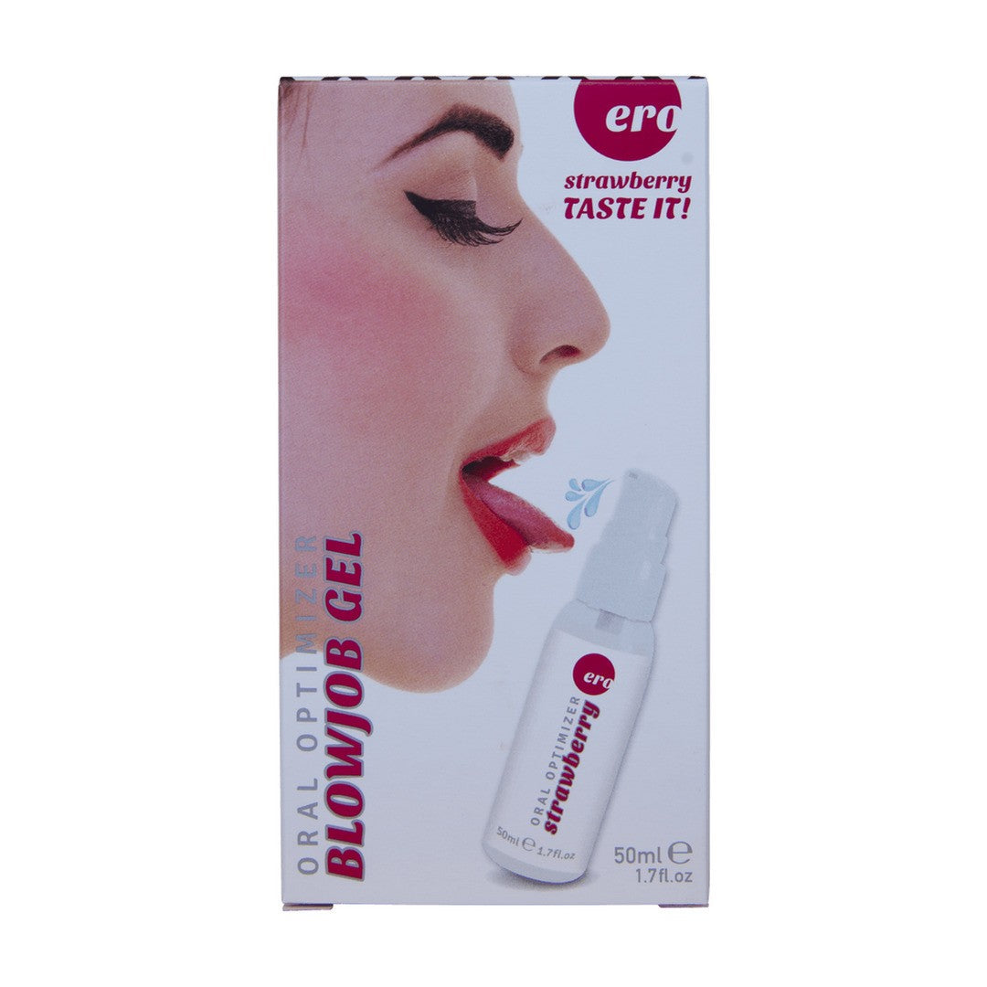 GEL INTÍMO ORAL OPTIMIZER BLOWJOB GEL SABOR MORANGO 50ML - Lust Sexshop