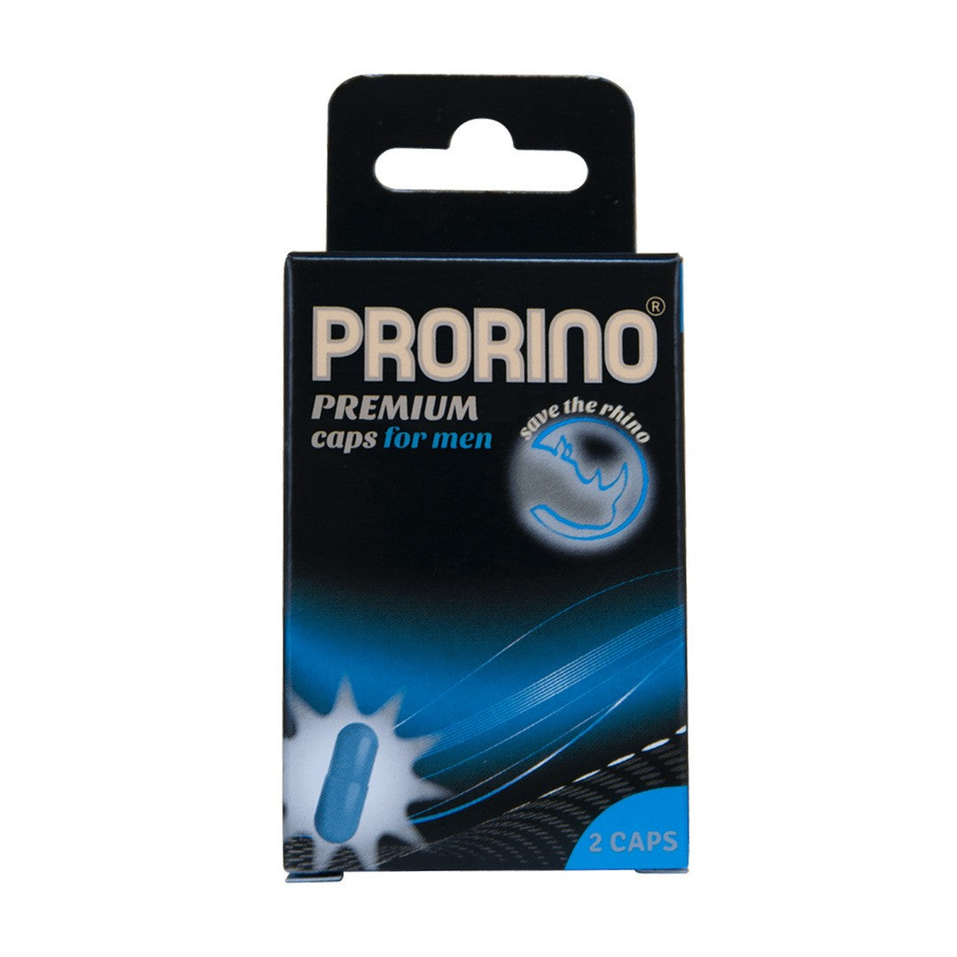 CÁPSULAS ESTIMULANTES PRORINO POTENCY CAPS PARA HOMEM 2 CÁPSULAS - Lust Sexshop