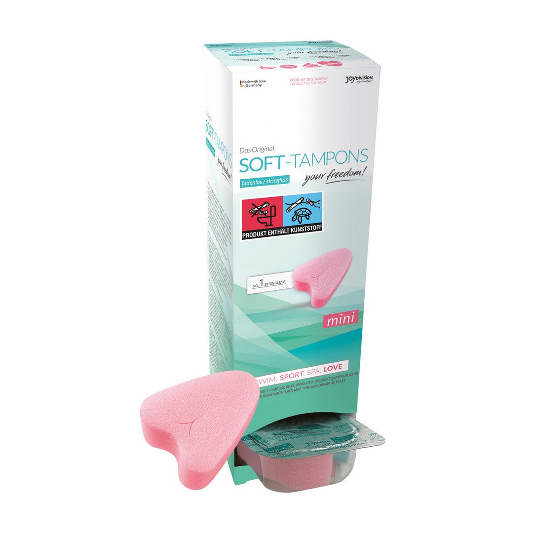 CAIXA COM 10 TAMPÕES SOFT-TAMPONS MINI - Lust Sexshop