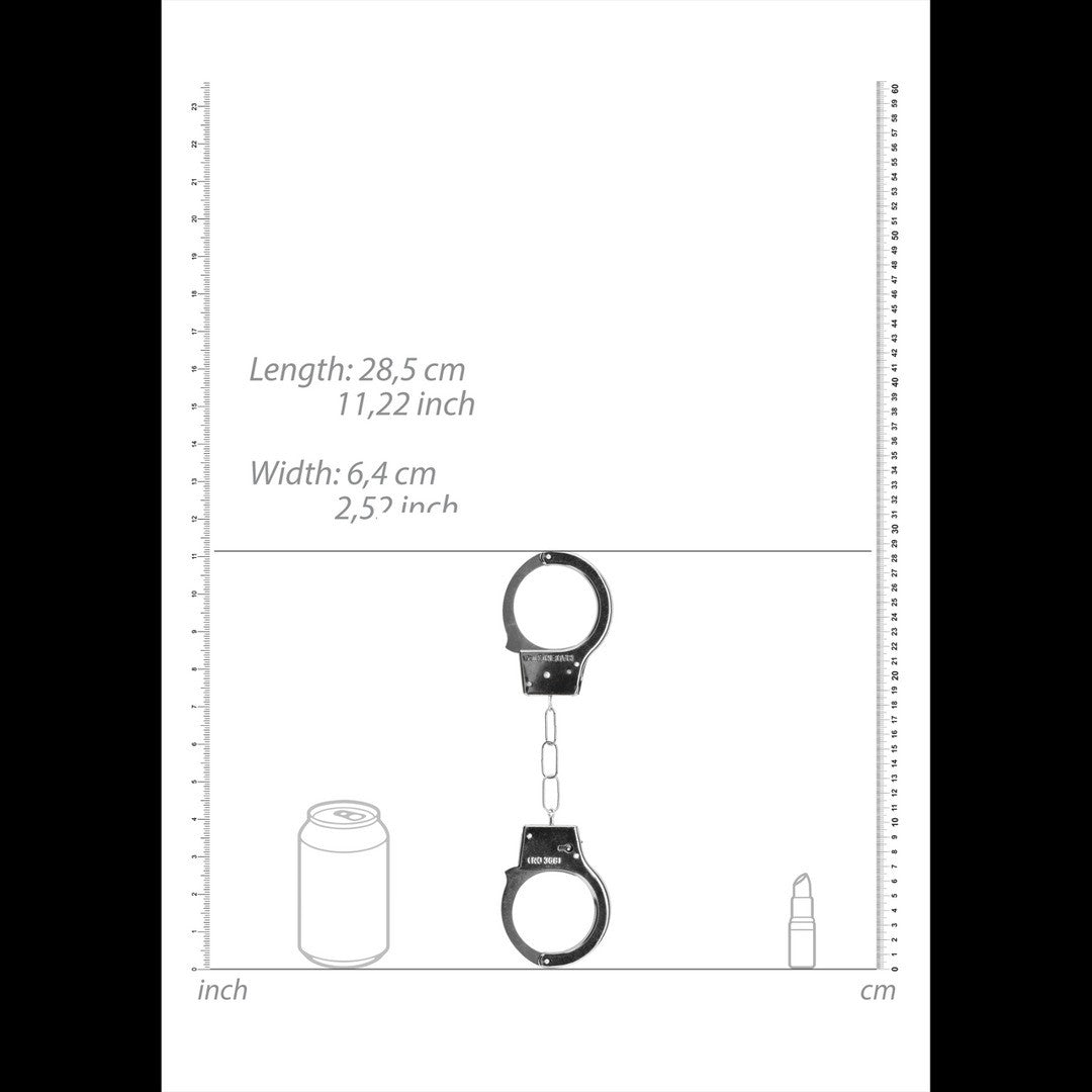 ALGEMAS EM METAL BEGINNER'S HANDCUFFS PRATEADAS - Lust Sexshop