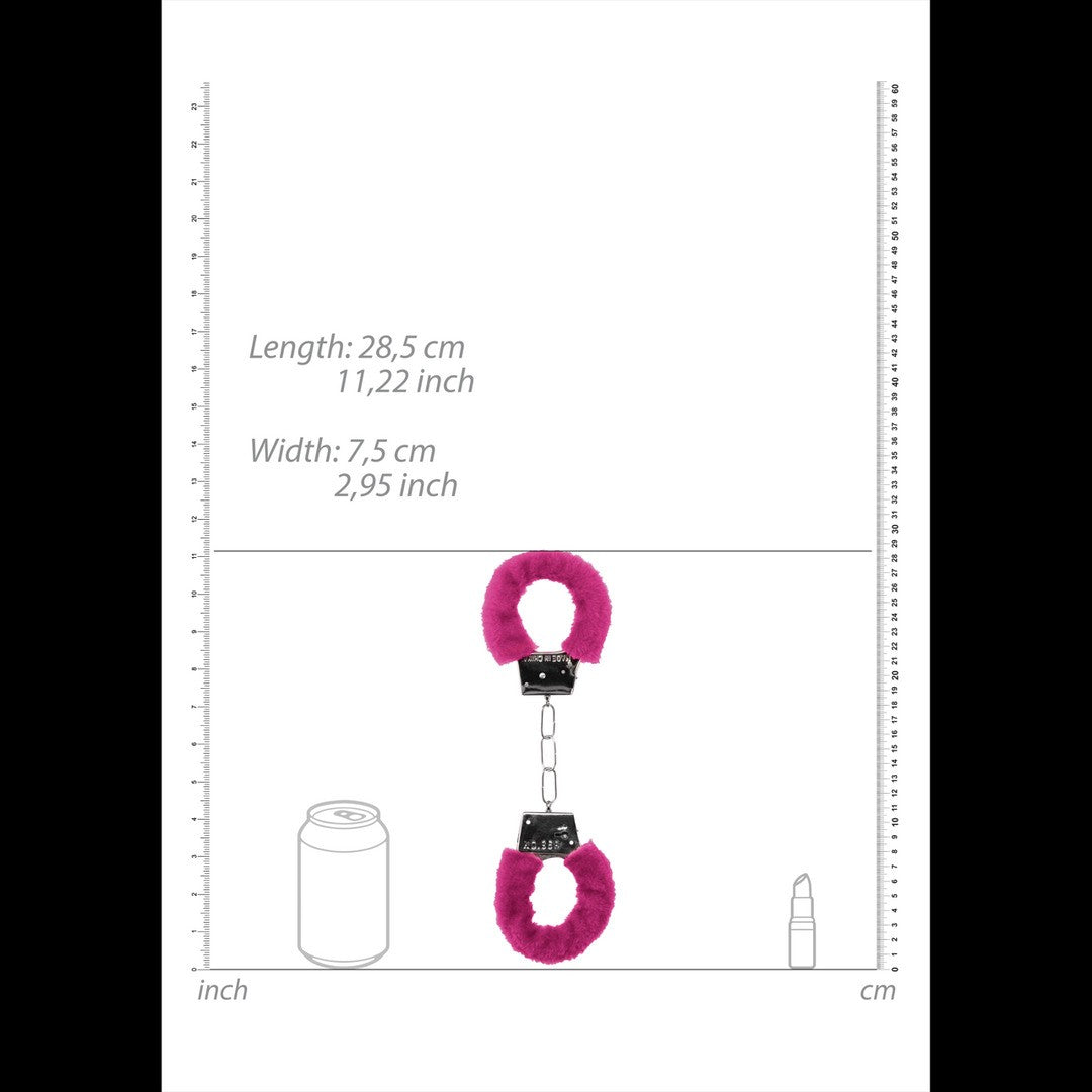 ALGEMAS COM PELUCHE BEGINNER'S FURRY HANDCUFFS ROSA - Lust Sexshop