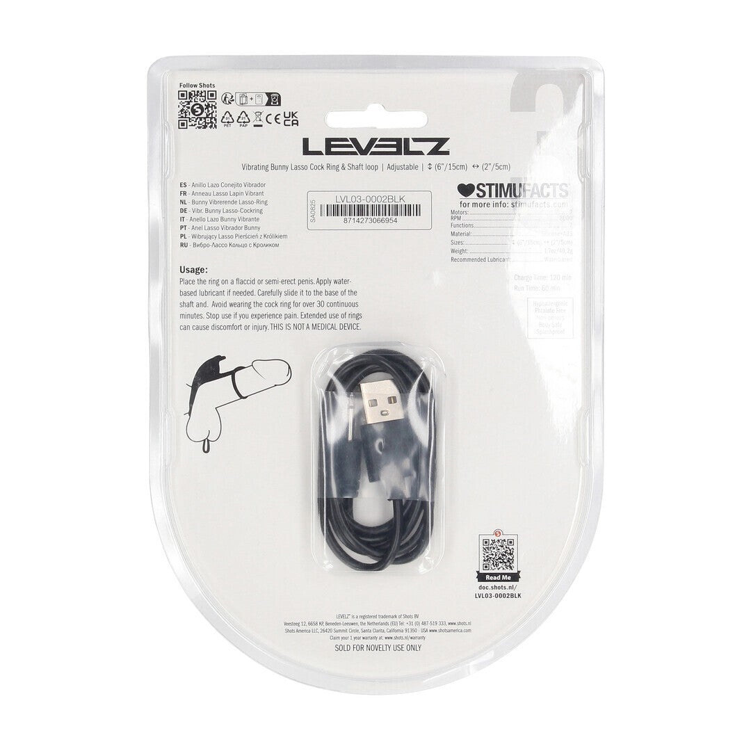 ANEL VIBRATÓRIO E AJUSTÁVEL PARA O PÉNIS EM SILICONE LEVELZ - Lust Sexshop