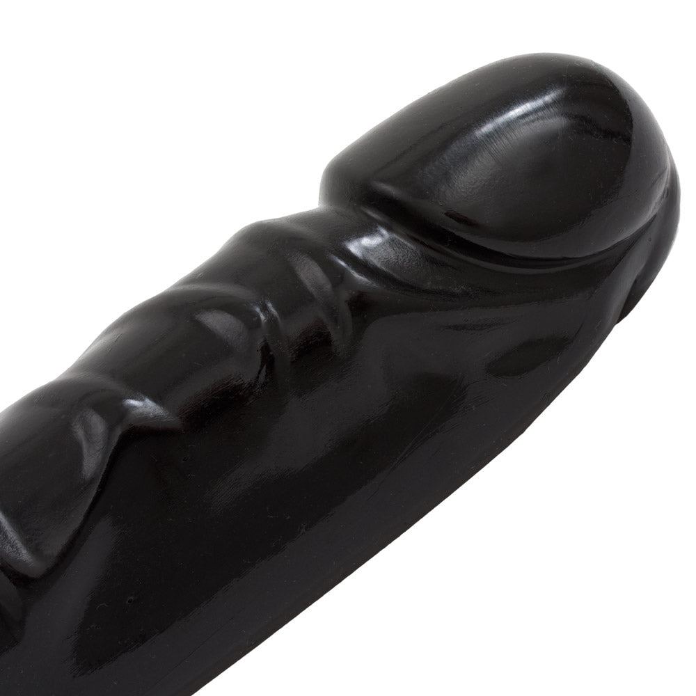 DILDO DUPLO JR. VEINED DOUBLE HEADER 12'' PRETO - Lust Sexshop