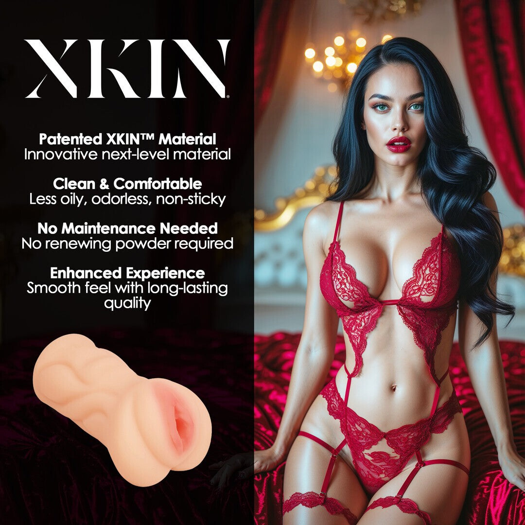 XKIN SECRET AFFAIRS SINFUL SEDUCTION TATIANA TPE MEDIUM MASTURBATOR 244G FLESH
