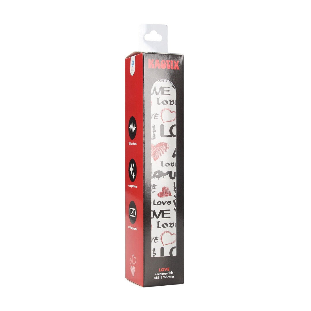 VIBRADOR RECARREGÁVEL KAOTIX LOVE BRANCO S-LINE