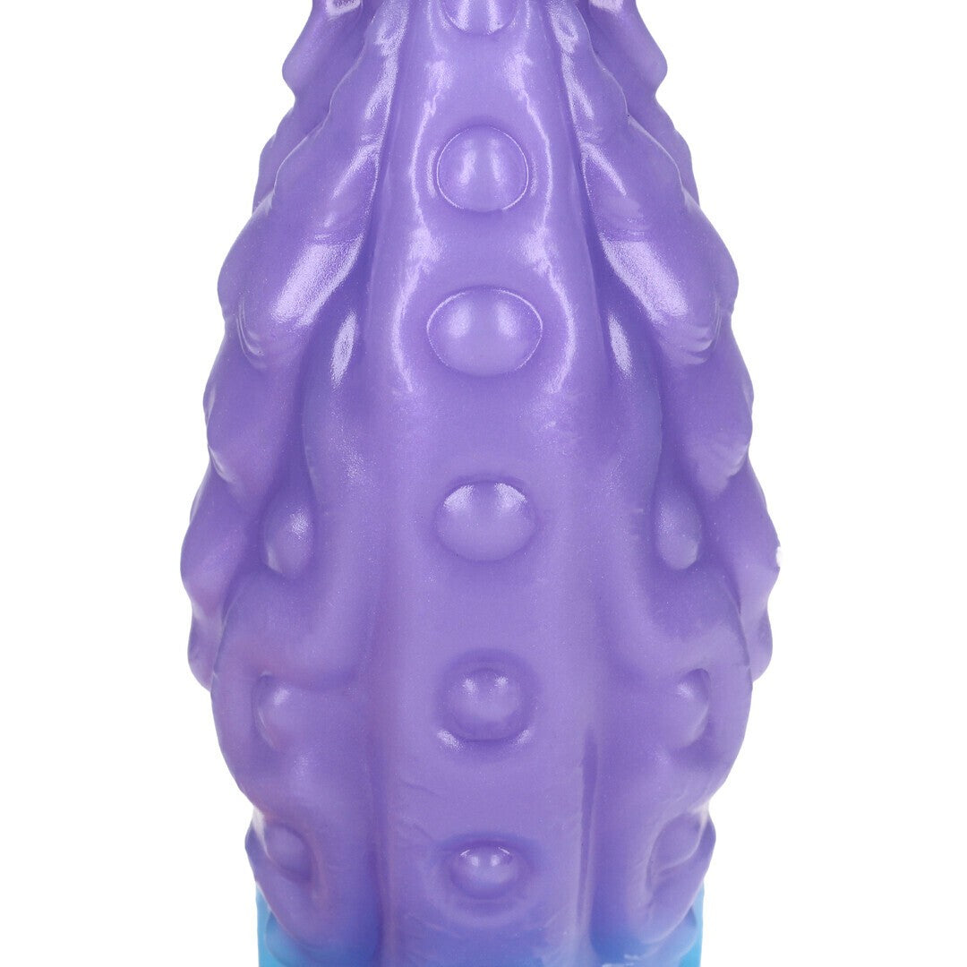 OUCH! GALACTIC HYDRA SILICONE DILDO PURPLE/BLUE