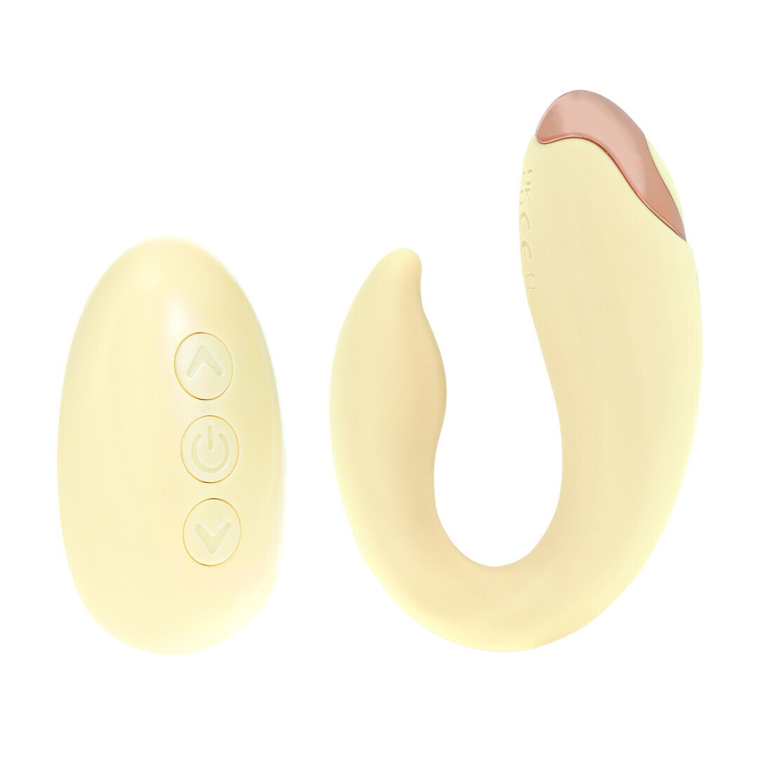VIBRADOR CON MANDO DAYDREAM COMPACT G-SPOT AMARILLO LOVELINE