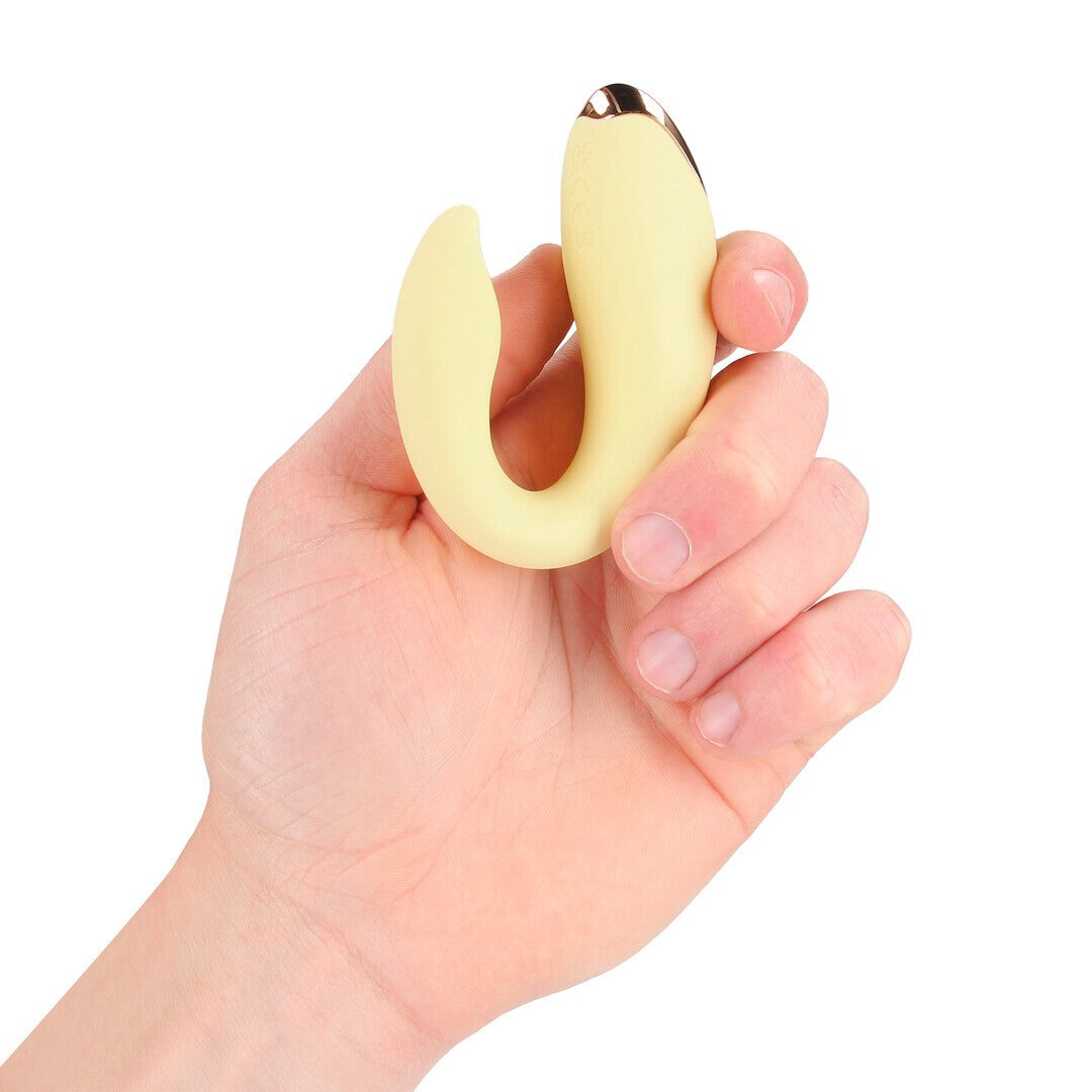 VIBRADOR CON MANDO DAYDREAM COMPACT G-SPOT AMARILLO LOVELINE