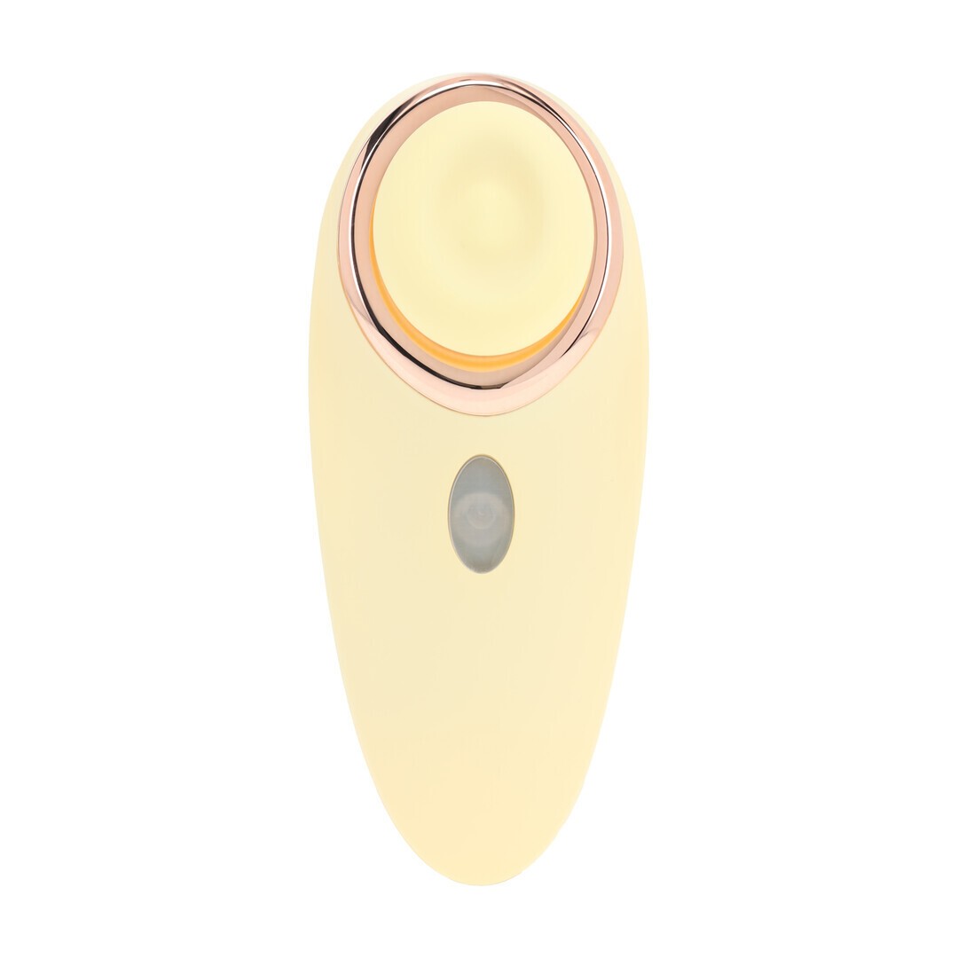 LOVELINE AURIE AIRTAP VIBRATOR WITH TWO HEAD ATTACHMENTS YELLOW
