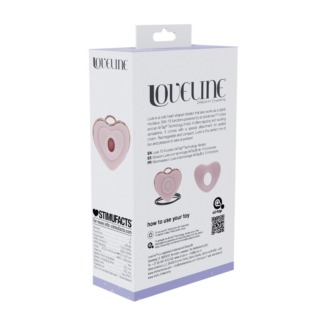 ESTIMULADOR AIRTAP HEART-SHAPED LUVIE ROSA LOVELINE