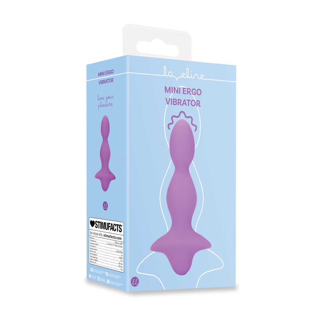 PLUG ANAL COM VIBRAÇÃO MINI ERGO SWEET AMETHYST LOVELINE
