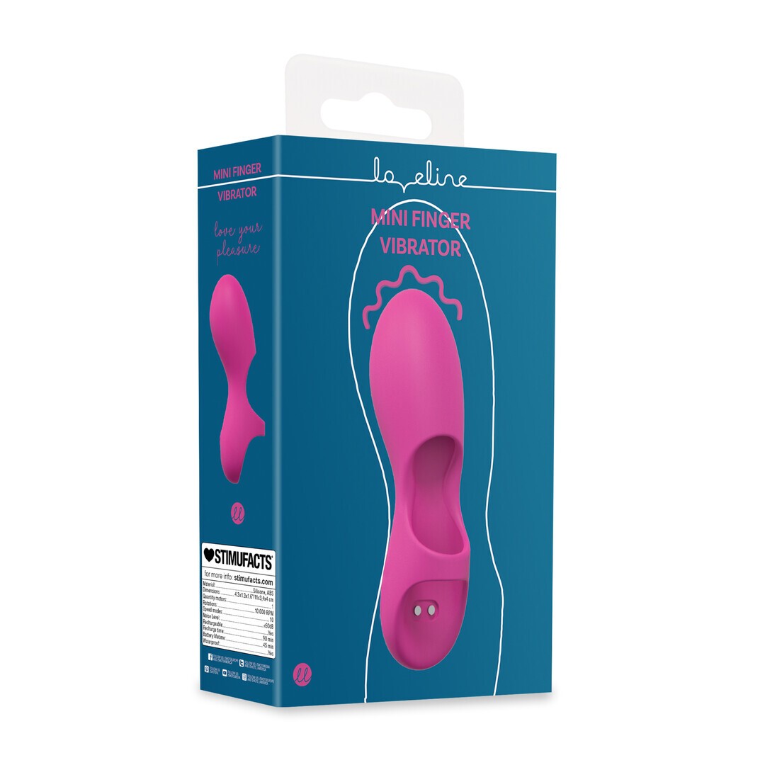 MINI VIBRADOR DE DEDO ROSA LOVELINE