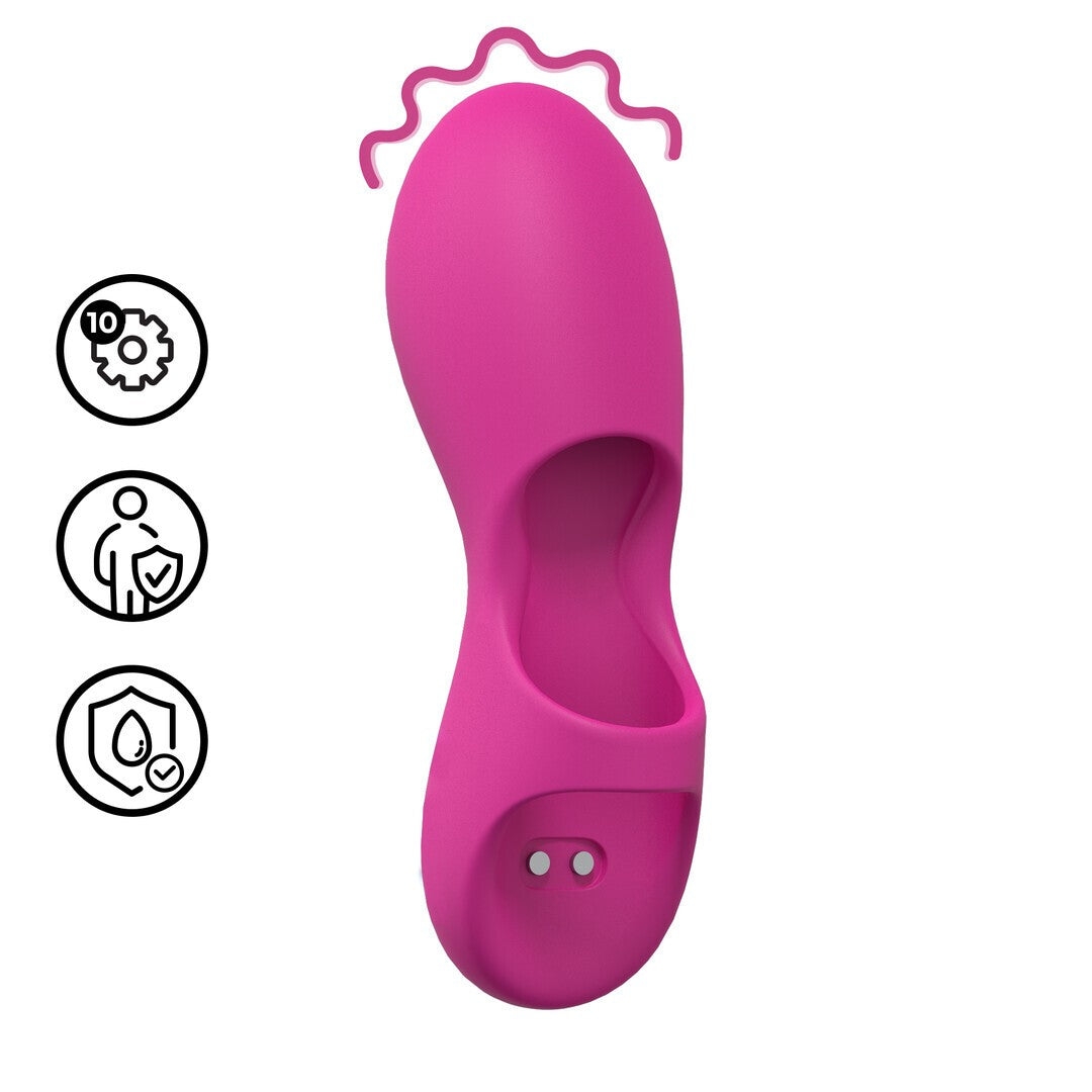 MINI VIBRADOR DE DEDO ROSA LOVELINE