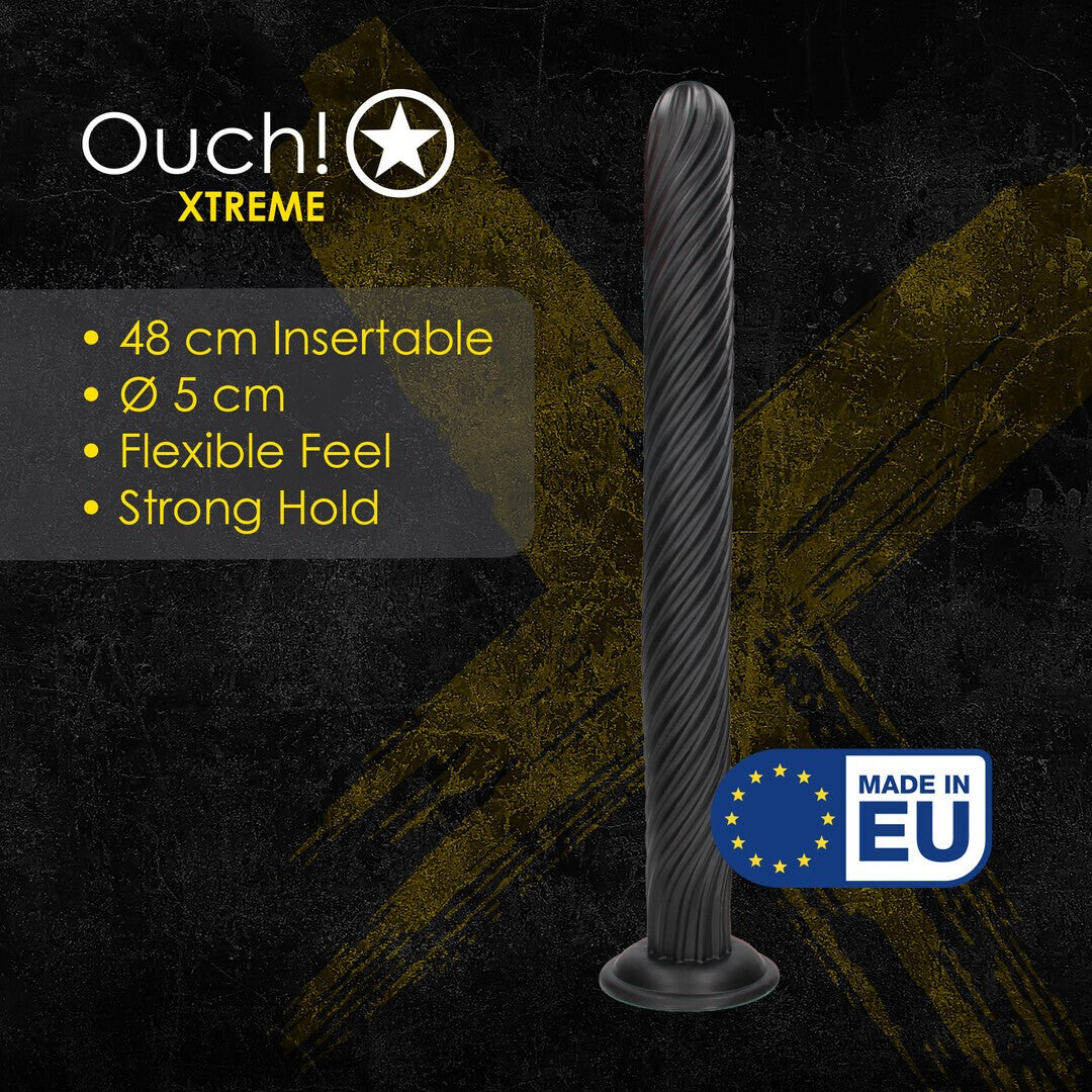 PLUG ANAL TITAN TWIST 48 CM NEGRO OUCH!
