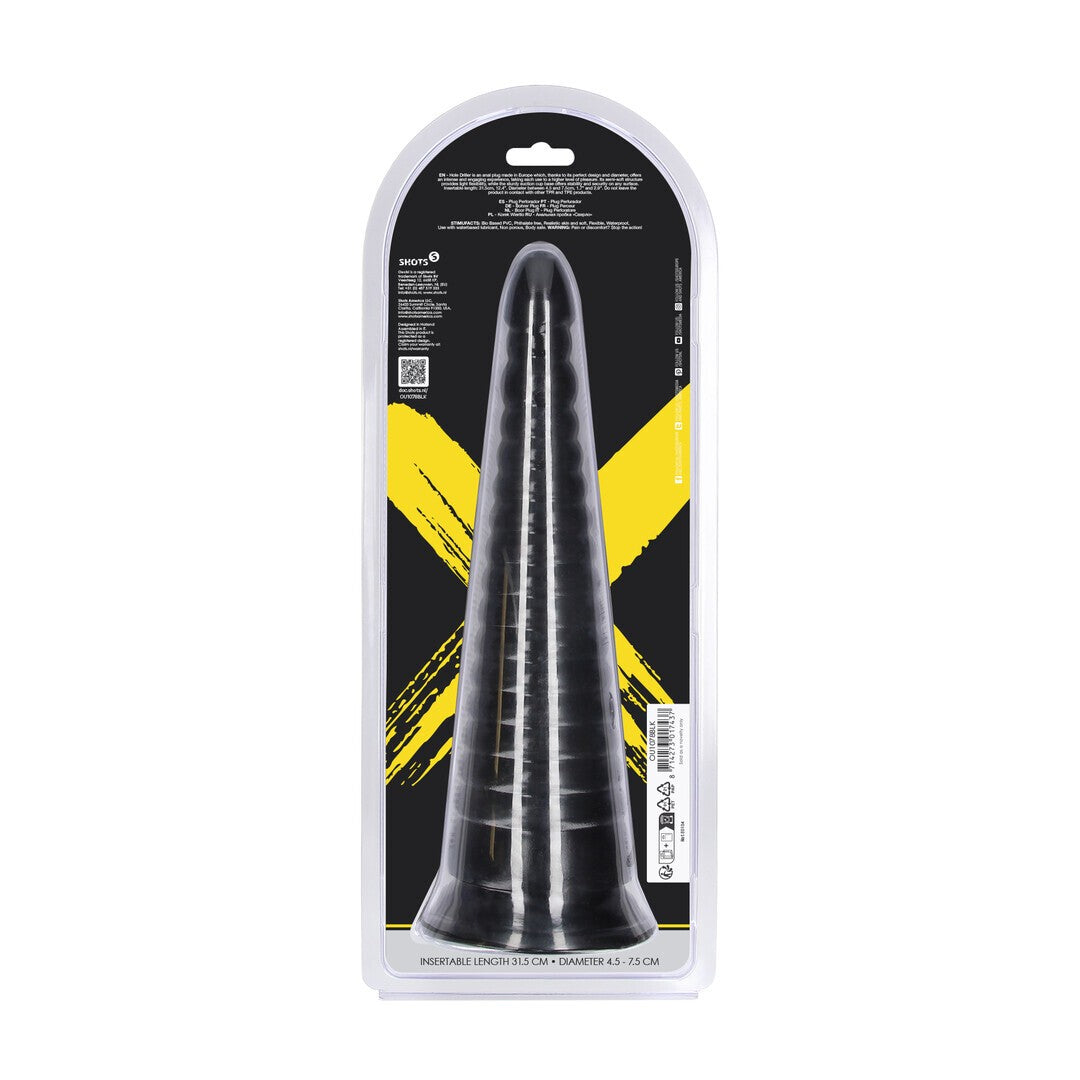 PLUG ANAL TWISTED VORTEX 30 CM BLACK OUCH!