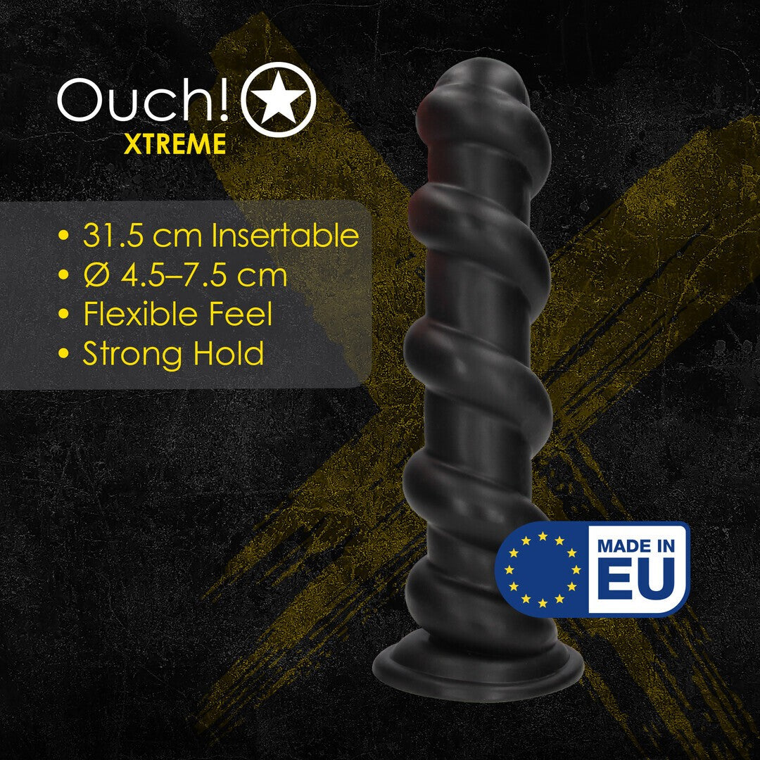 OUCH! HOLE DRILLER ANAL PLUG 31.5 CM BLACK