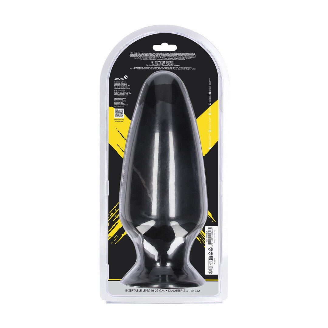 PLUG ANAL MEGA X 29 CM PRETO OUCH!