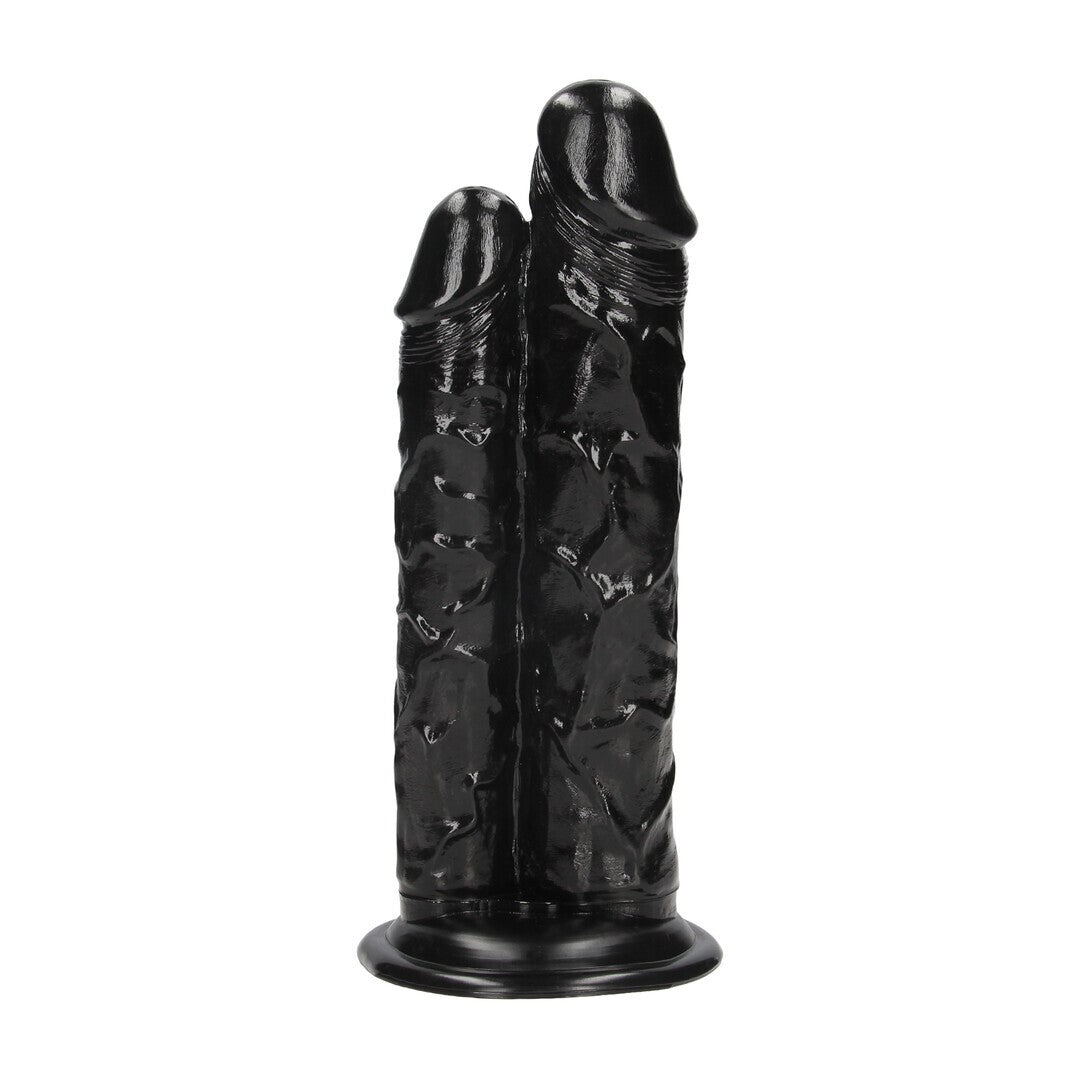 DILDO DUPLO DOUBLE TITAN 24.5 CM PRETO - Lust Sexshop