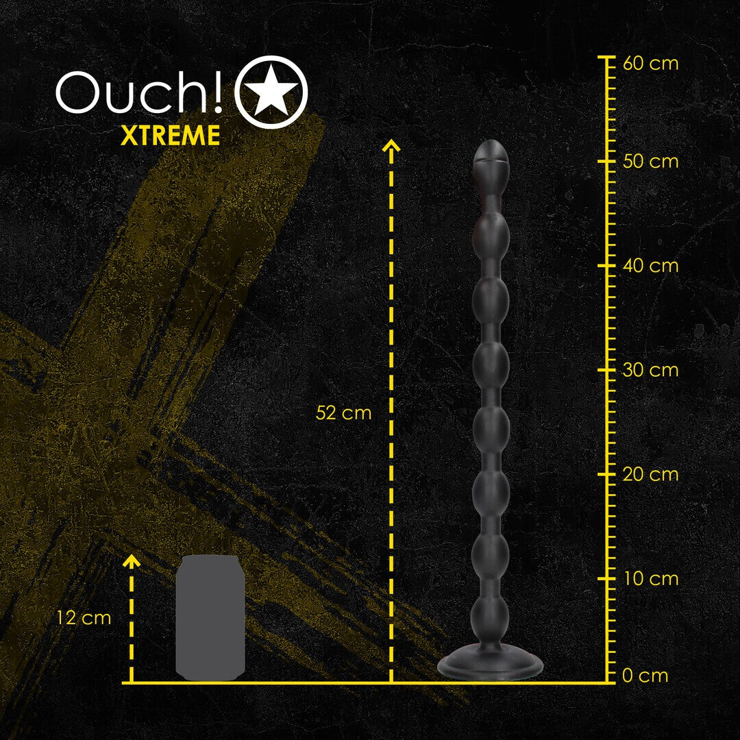 PLUG ANAL CHAIN REACTION 49 CM PRETO OUCH!