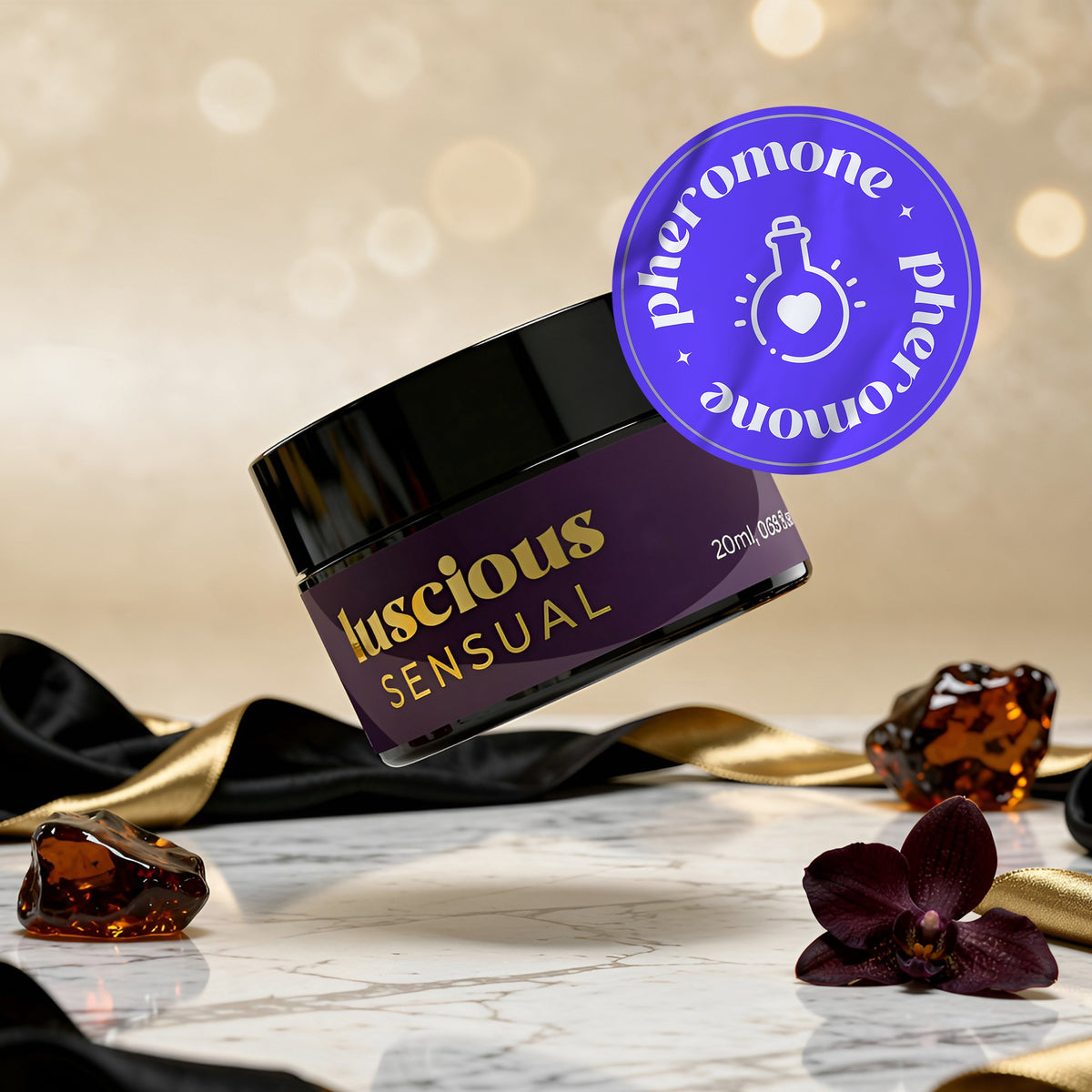 PACK 5 + 1 GRATUITO VELAS DE MASAJE CON DIFERENTES AROMAS Y FEROMONAS 20 ML CRUSHIOUS