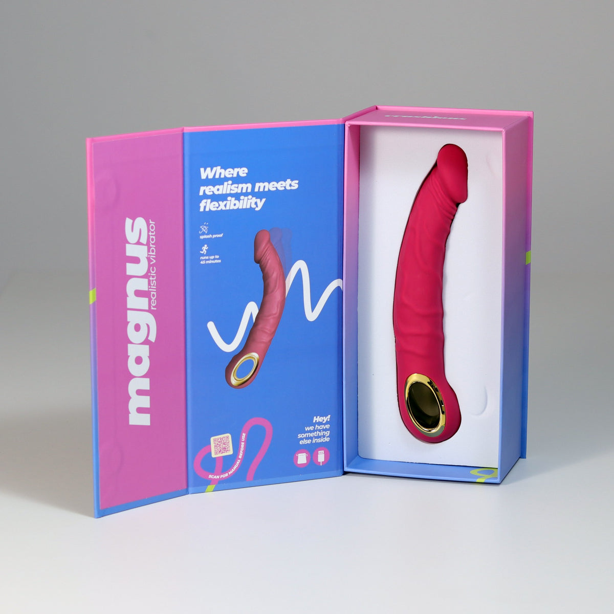 VIBRADOR FLEXIBLE MAGNUS BEND ROSA CRUSHIOUS