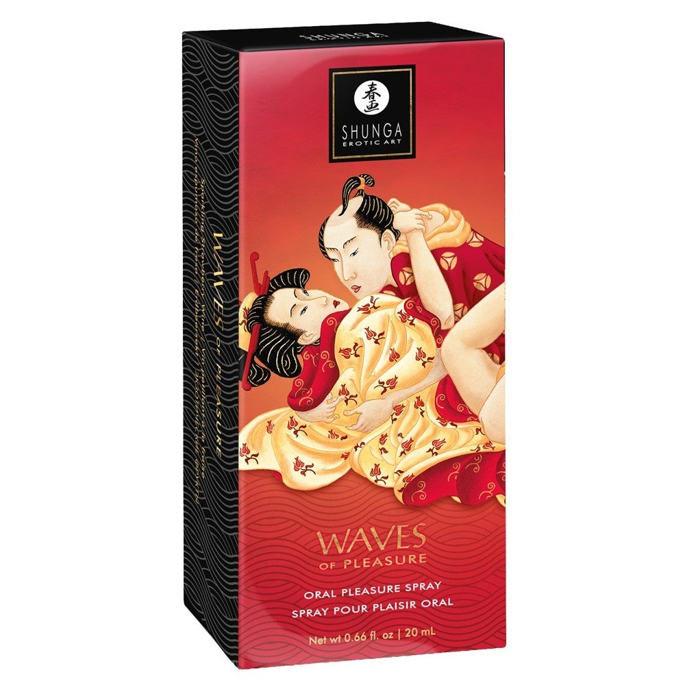 SHUNGA WAVES OF PLEASURE ORAL SEX SPRAY CHAMPAGNE/STRAWBERRY 20 ML