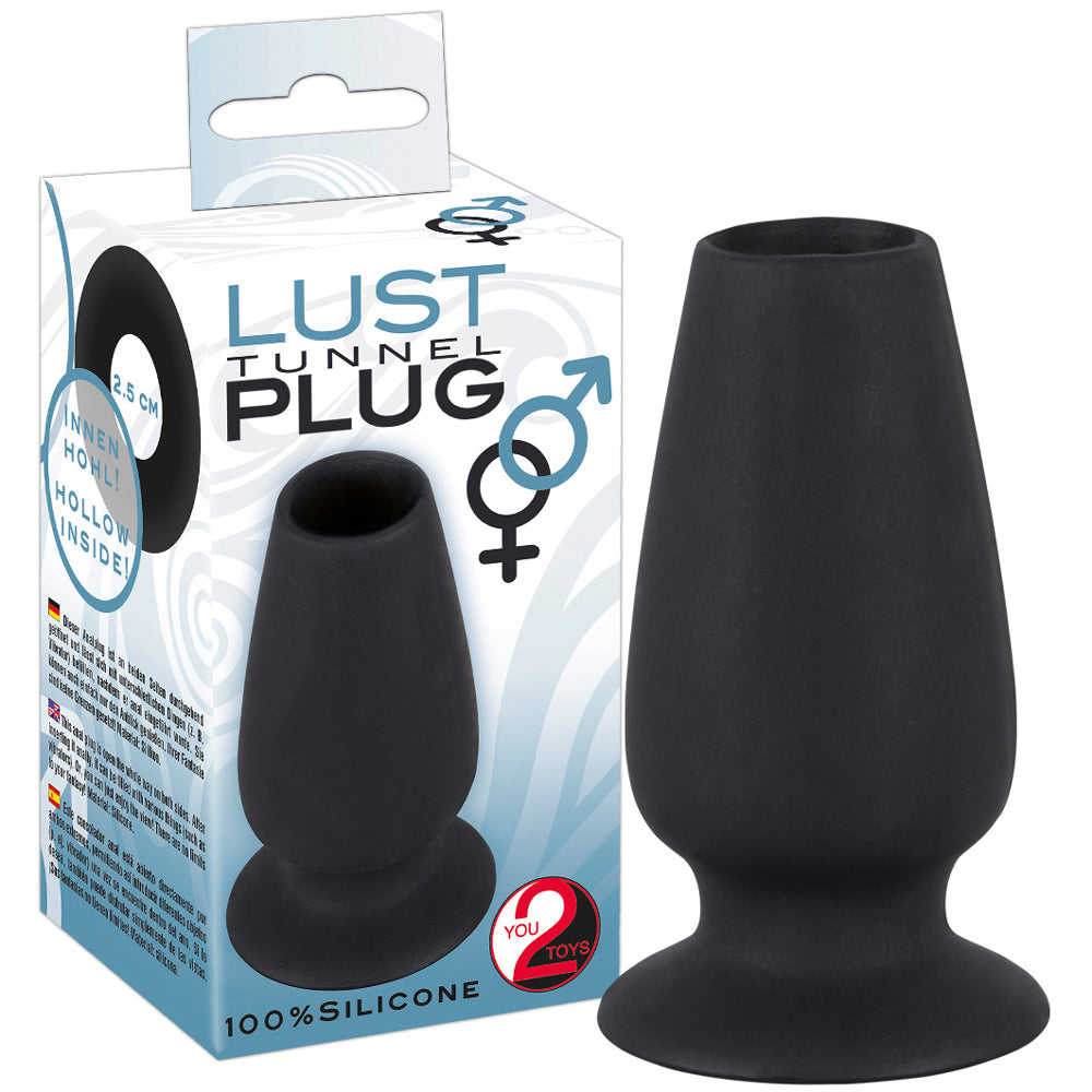 PLUG ANAL EM SILICONE LUST TUNNEL - Lust Sexshop