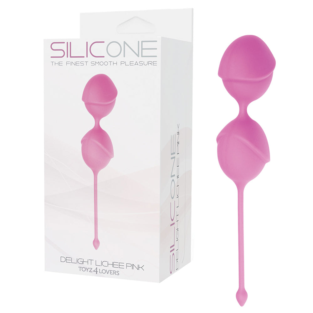BOLAS ESTIMULADORAS DELIGHT LICHEE ROSA - Lust Sexshop
