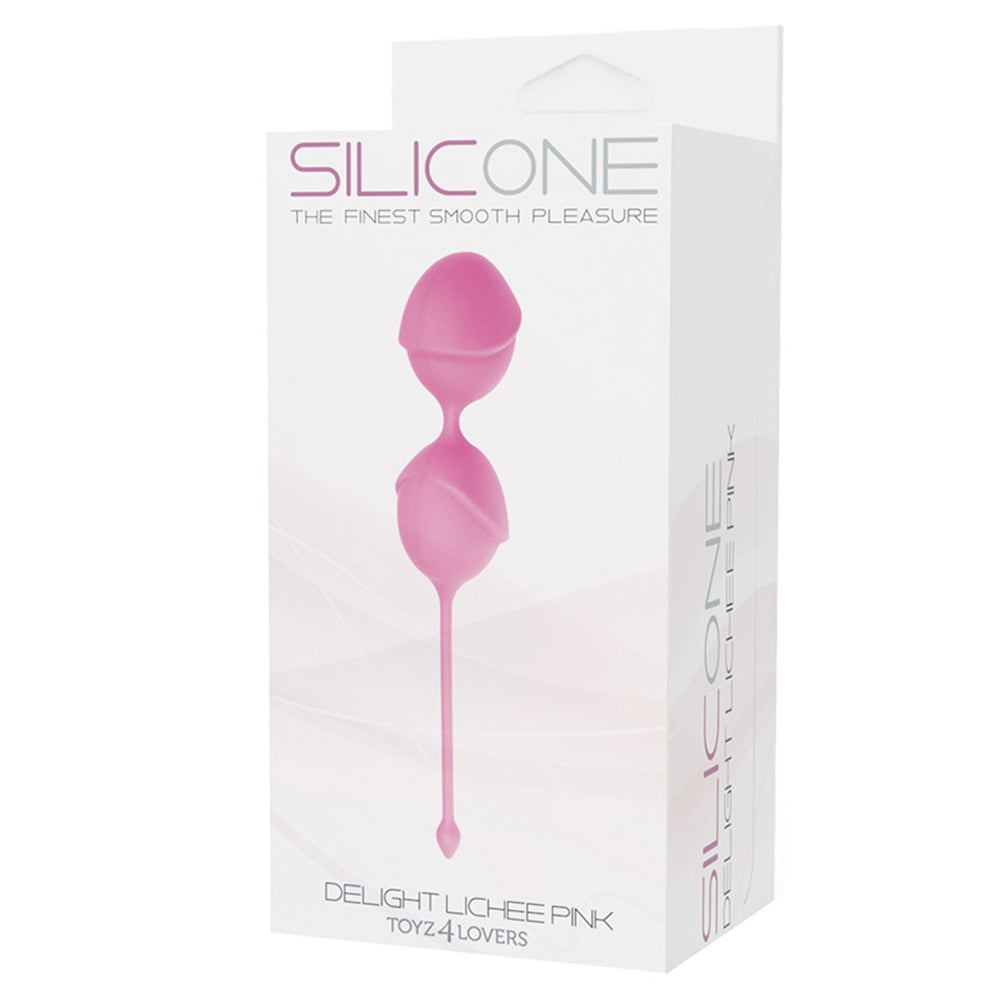 BOLAS ESTIMULADORAS DELIGHT LICHEE ROSA - Lust Sexshop