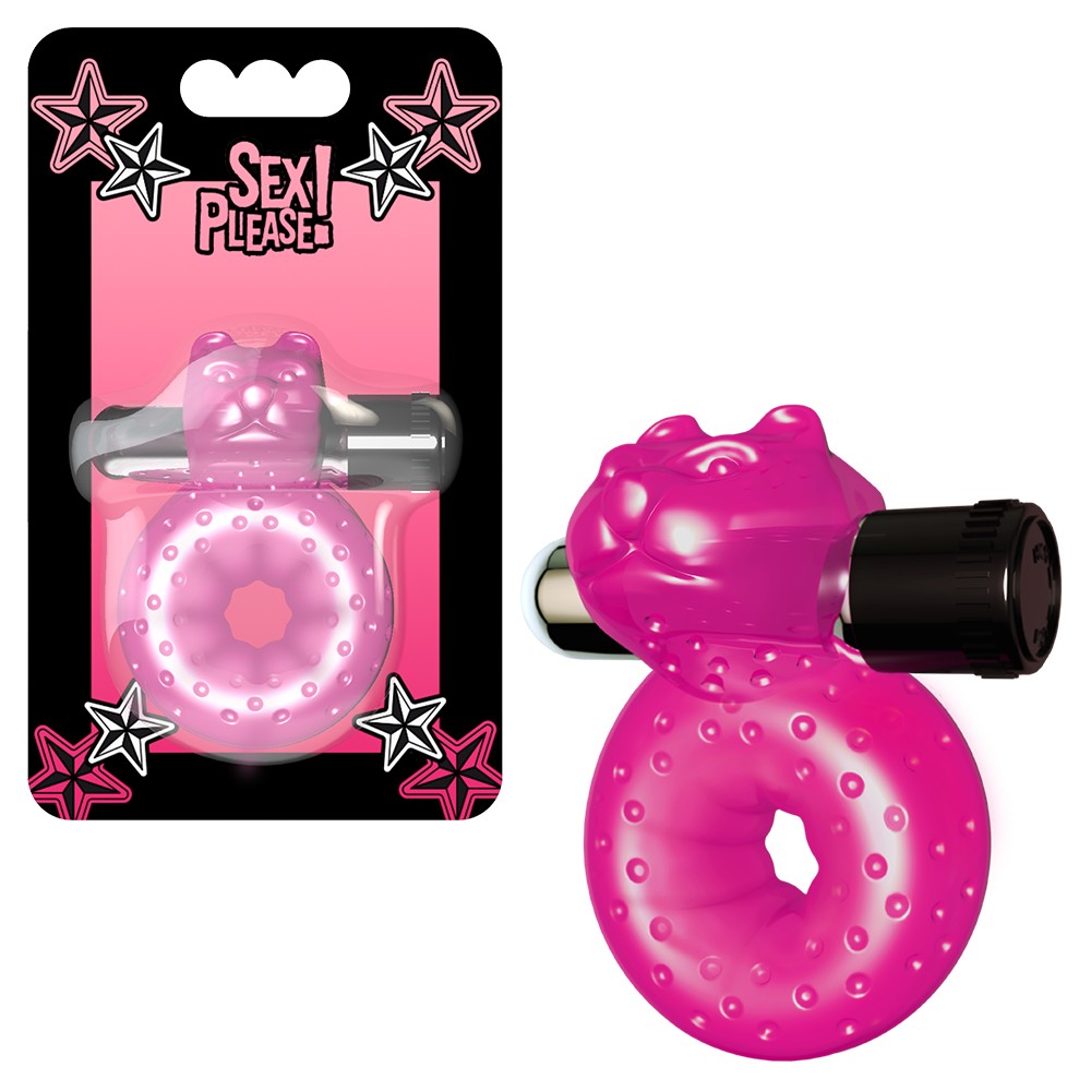 ANEL PARA O PÉNIS COM VIBRAÇÃO SEX PLEASE! MISHA ROSA - Lust Sexshop