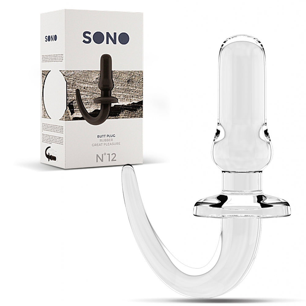 PLUG ANAL SONO Nº12 TRANSPARENTE - Lust Sexshop