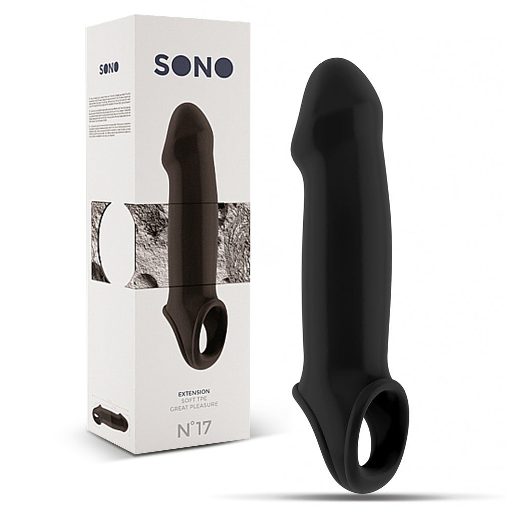 MANGA COM EXTENSÃO PARA O PÉNIS SONO Nº17 PRETA - Lust Sexshop