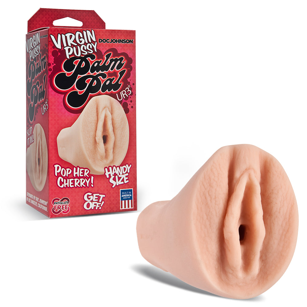 MASTURBADOR PALM PAL VIRGIN PUSSY TAMANHO PEQUENO EM FORMA DE VAGINA - Lust Sexshop