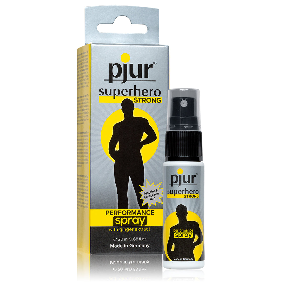 SPRAY RETARDANTE PJUR SUPERHERO STRONG 20ML - Lust Sexshop