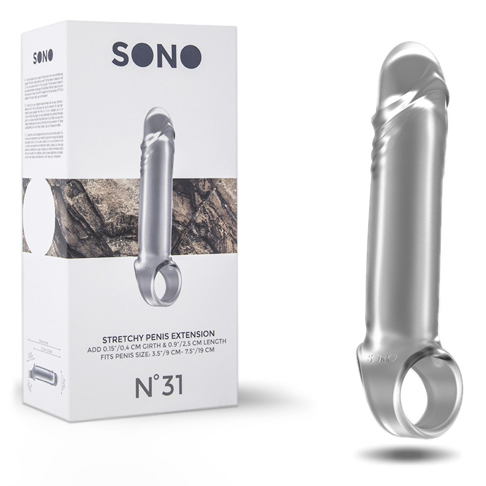 MANGA COM EXTENSÃO PARA O PÉNIS SONO Nº31 TRANSPARENTE - Lust Sexshop