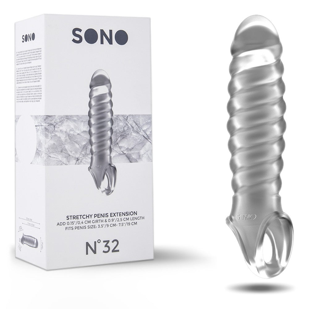 MANGA COM EXTENSÃO PARA O PÉNIS SONO Nº32 TRANSPARENTE - Lust Sexshop