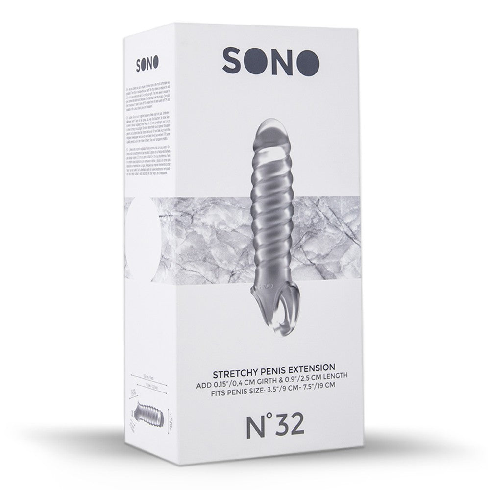 MANGA COM EXTENSÃO PARA O PÉNIS SONO Nº32 TRANSPARENTE - Lust Sexshop