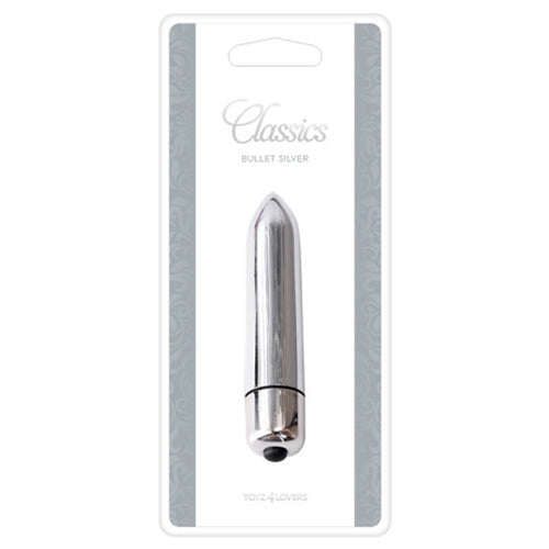 BALA VIBRATÓRIA BULLET PRATEADA - Lust Sexshop